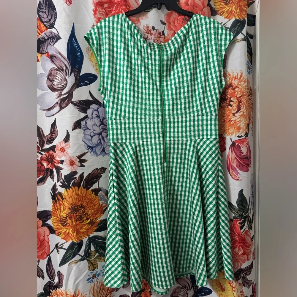 Kate Spade Jazzy Gingham Ponte Fiorella Dress NWT - Picture 2 of 6